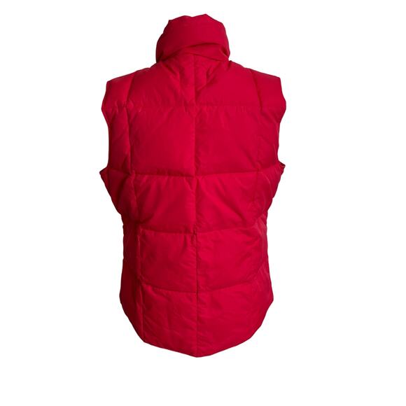 Lands End Puffer Down Vest Women's Size M Medium Pink Zip Pockets Gorpcore - Picture 6 of 8